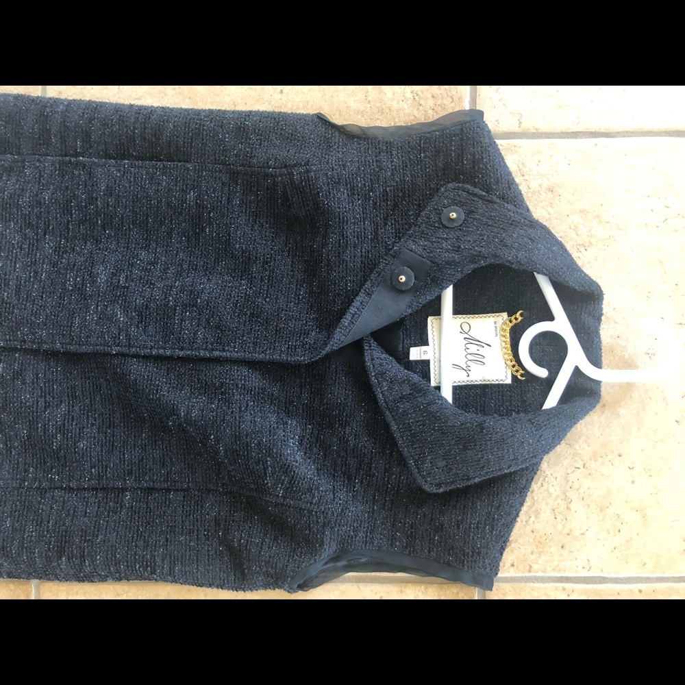 Milly black vest size 6
